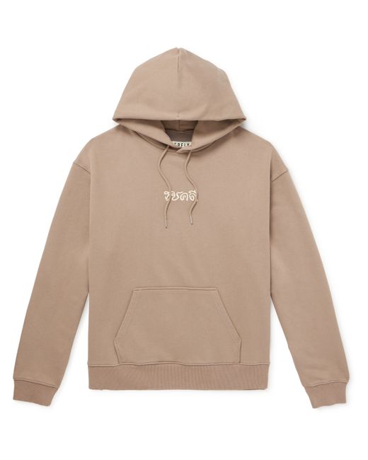 Merely Made Embroidered Cotton-Blend Jersey Hoodie
