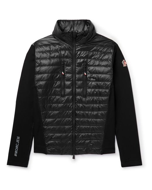 Moncler Grenoble Slim-Fit Quilted Ripstop and Jersey Down Jacket