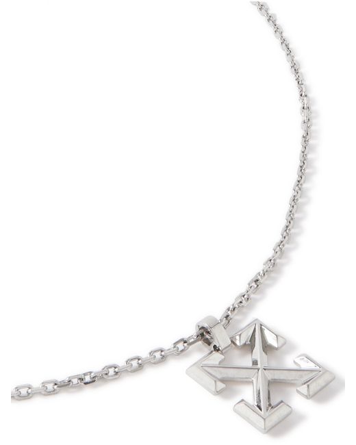 Off-White Arrow Tone Chain Necklace