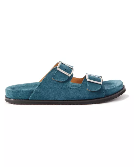 Mr P. Mr P. David Buckled Regenerated Suede by evolo Sandals