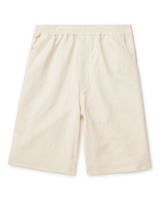Merely Made Straight-Leg Cotton-Jacquard Shorts