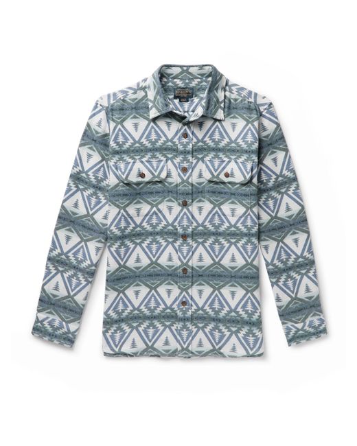 Pendleton Beach Shack Brushed Cotton-Jacquard Shirt