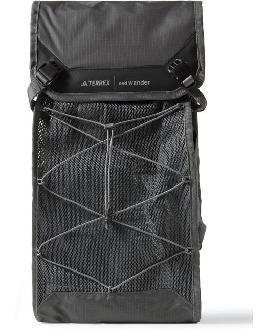 Adidas Consortium And Wander TERREX Mesh-Trimmed Ripstop Backpack