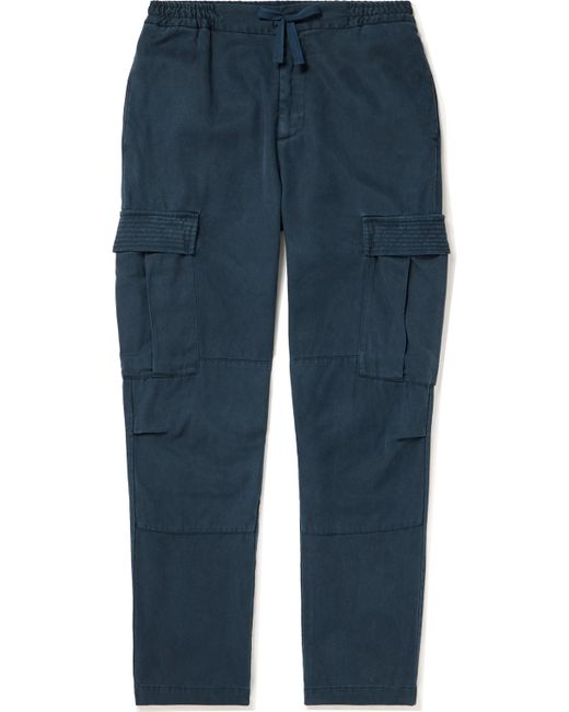 Officine Generale Jay Tapered Lyocell-Twill Drawstring Cargo Trousers