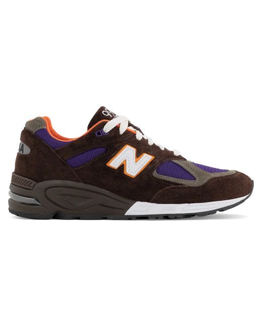 New Balance 990 Leather-Trimmed Suede and Mesh Sneakers