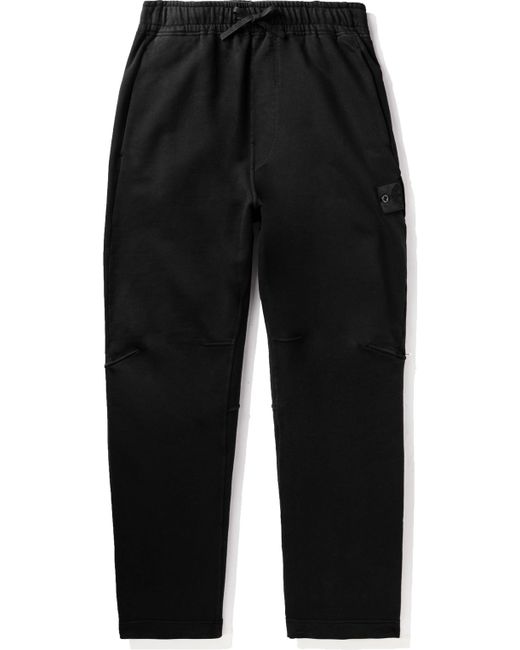 Stone Island Shadow Project Straight-Leg Logo-Appliquéd Cotton-Jersey Sweatpants