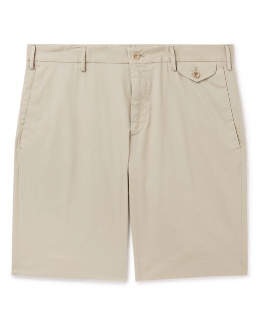 Incotex Slim-Fit Straight-Leg Stretch-Cotton Poplin Bermuda Shorts