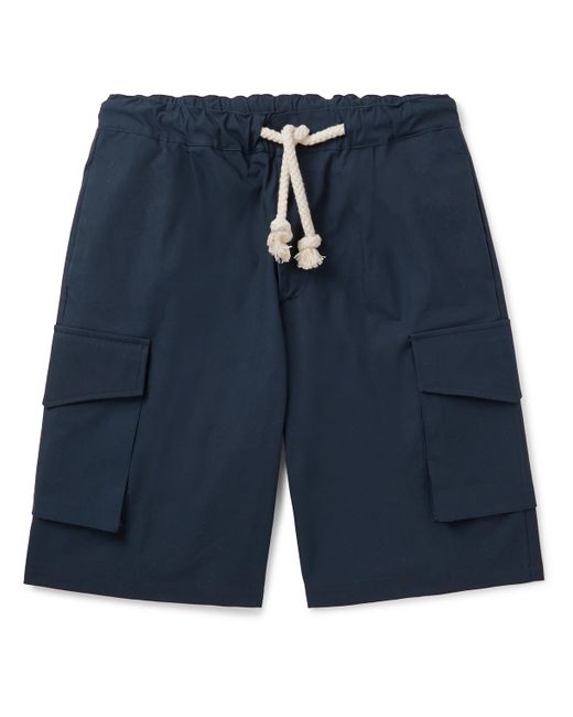 DoppiaA Straight-Leg Cotton-Blend Ripstop Cargo Shorts