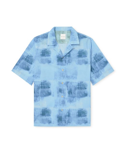Paul Smith Convertible-Collar Printed Lyocell Shirt