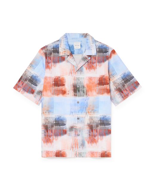 Paul Smith Convertible-Collar Printed Lyocell Shirt