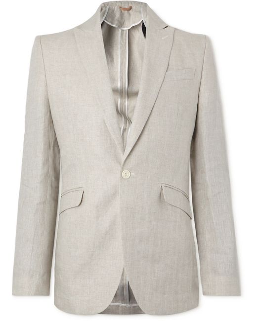 Favourbrook Dawlish Ebury Slim-Fit Herringbone Linen Suit Jacket