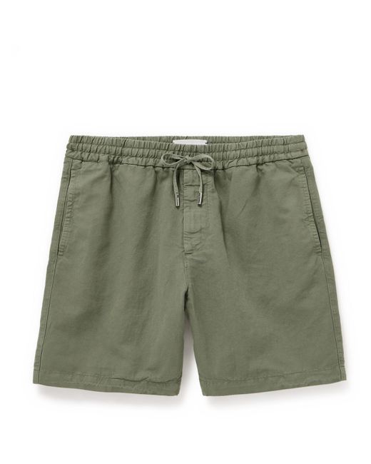 Mr P. Mr P. Straight-Leg Cotton and Linen-Blend Drawstring Shorts