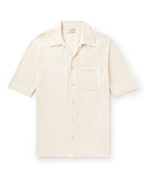 Altea Slim-Fit Cotton-Blend Bouclé Shirt