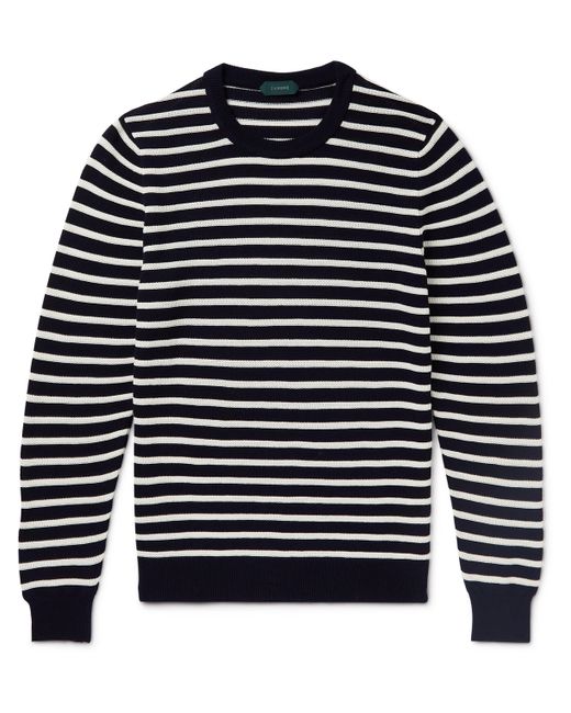 Incotex Striped Knitted Cotton Sweater