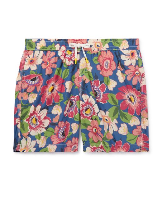 Hartford Slim-Fit Mid-Length Floral-Print Swim Shorts