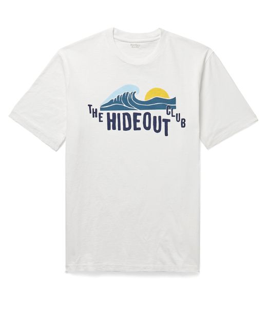 Hartford Hideout Printed Slub Cotton-Jersey T-Shirt