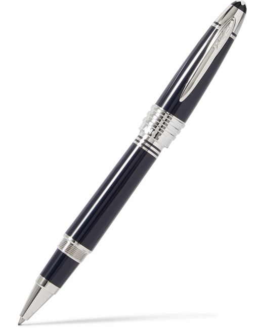 Montblanc John F. Kennedy Resin and Platinum-Plated Rollerball Pen Men