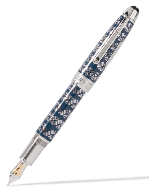 Montblanc Meisterstück Around the World in 80 Days Solitaire LeGrand Resin and Platinum-Plated Fountain Pen Men