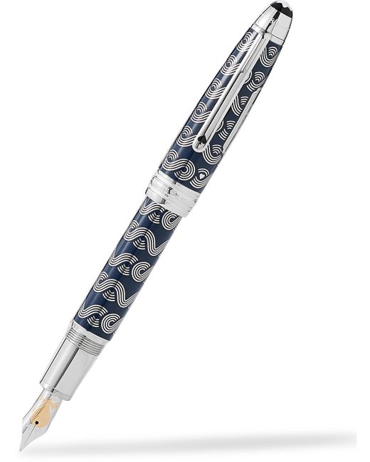 Montblanc Meisterstück Around the World in 80 Days Solitaire LeGrand Resin and Platinum-Plated Fountain Pen Men