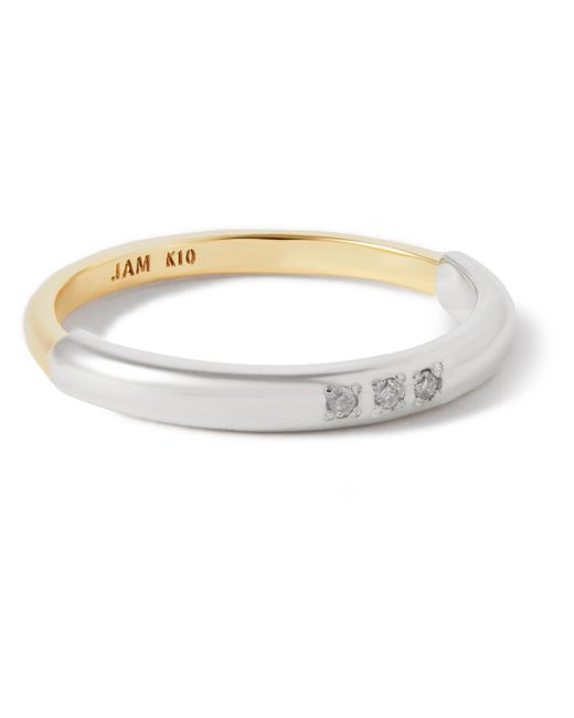 Jam Homemade Silver and Plated Diamond Ring