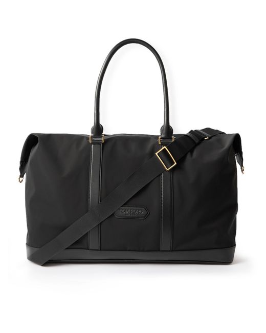 Tom Ford Leather-Trimmed Nylon Weekend Bag