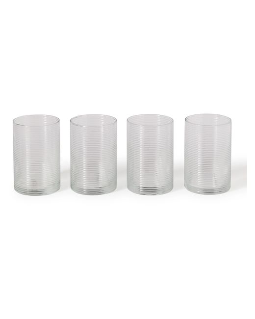 The Conran Shop Set of Four Ribbed Highball Glasses