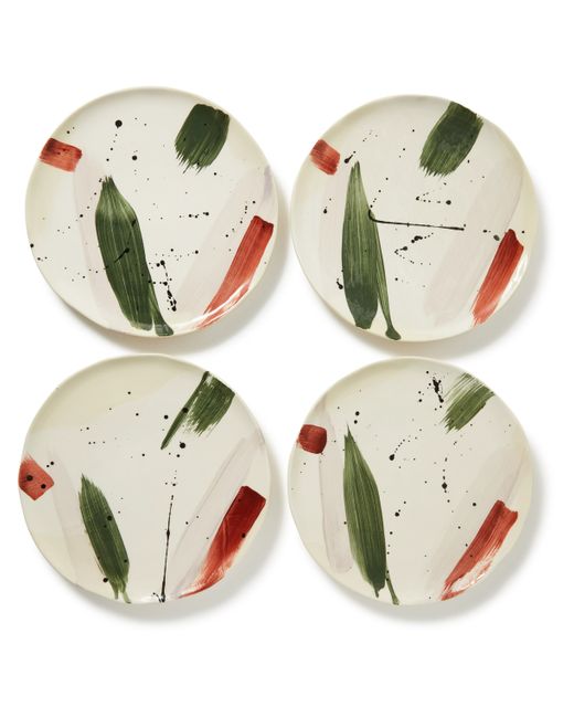 Soho Home Alameda Set of Four Stoneware Plates Men
