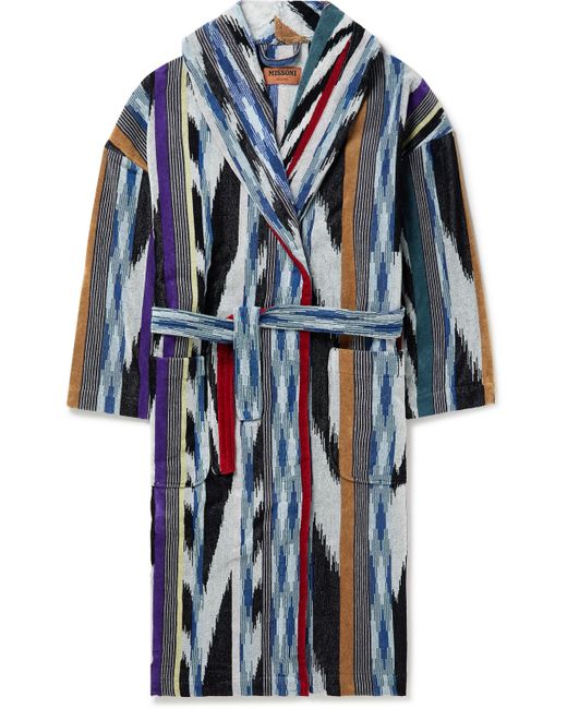 Missoni Home Cotton-Terry Jacquard Hooded Robe