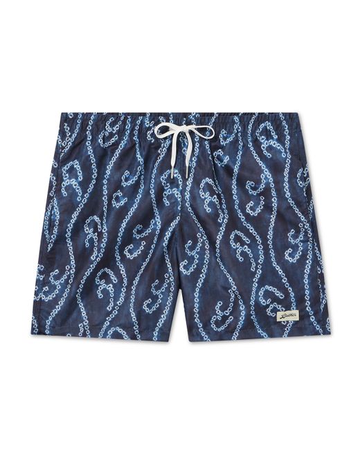 Bather Straight-Leg Mid-Length Printed Recycled Swim Shorts
