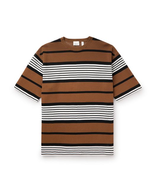 Burberry Striped Mesh T-Shirt