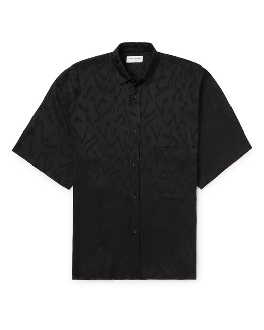 Saint Laurent Silk-Jacquard Shirt