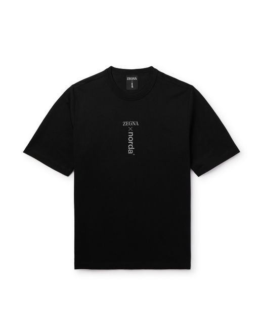 Z Zegna norda Logo-Print Cotton-Jersey T-Shirt