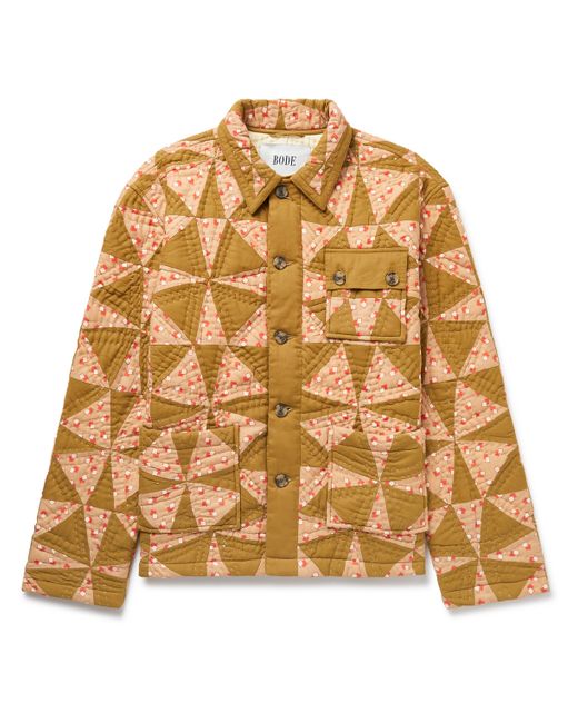 Bode Kaleidoscope Quilted Padded Printed Cotton Jacket
