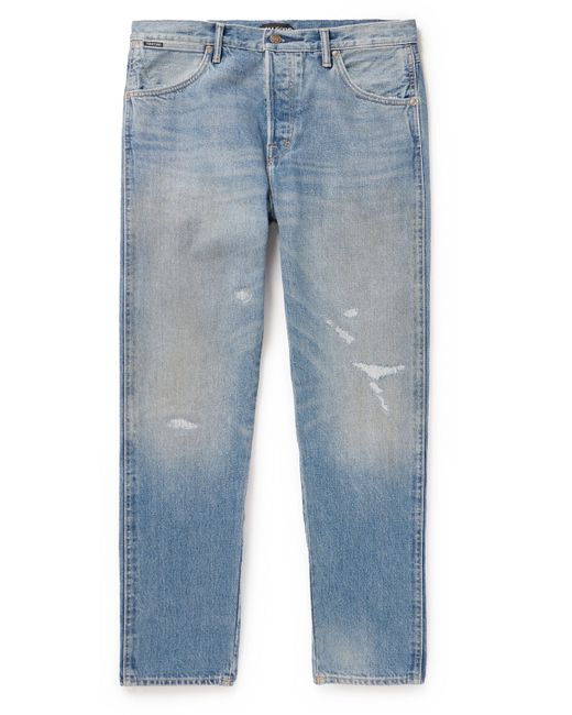 Tom Ford Straight-Leg Distressed Jeans