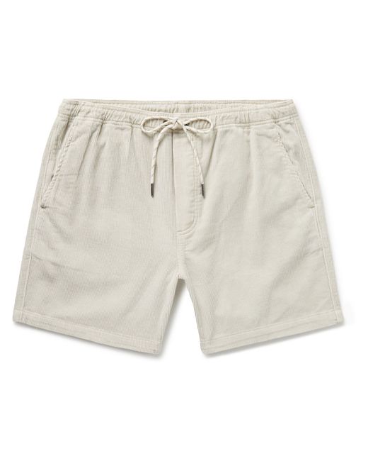 Faherty Straight-Leg Organic Cotton-Blend Corduroy Drawstring Shorts