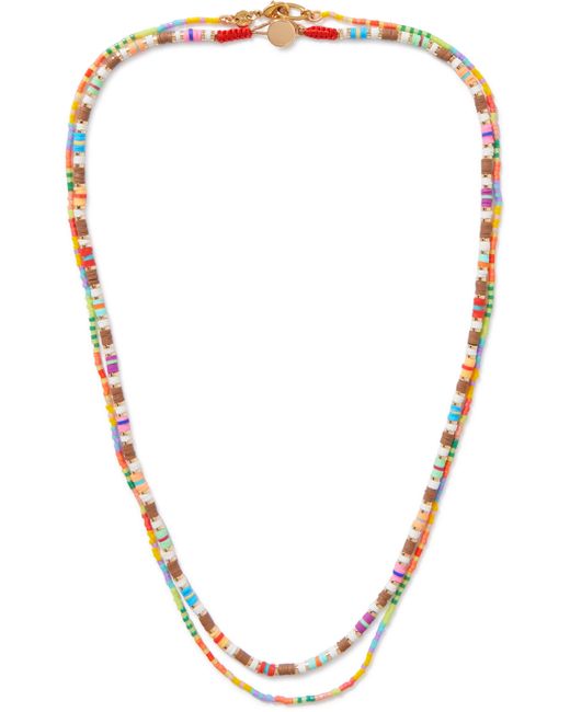 Roxanne Assoulin Set of Two Gold-Tone and Enamel Beaded Necklaces