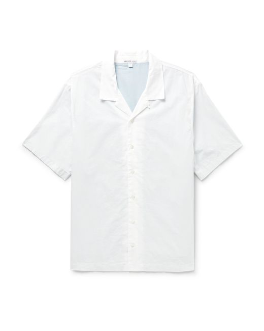 James Perse Convertible-Collar Cotton Shirt