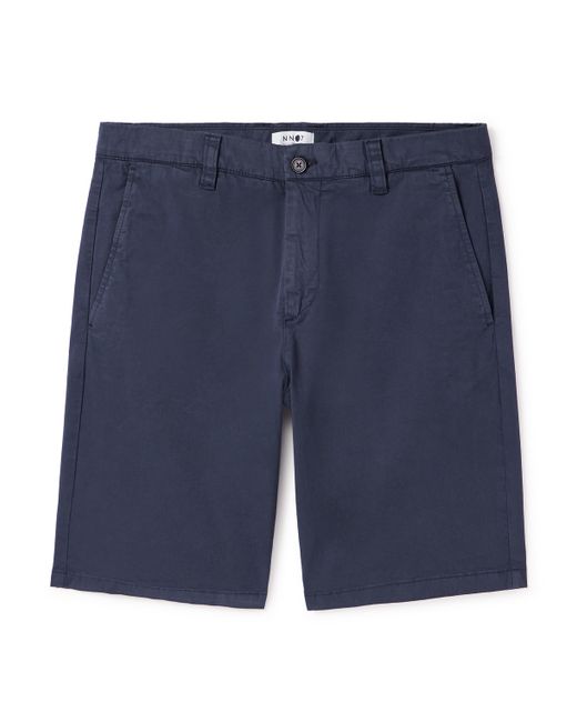Nn07 Crown 1005 Straight-Leg Garment-Dyed Stretch-Cotton Twill Shorts