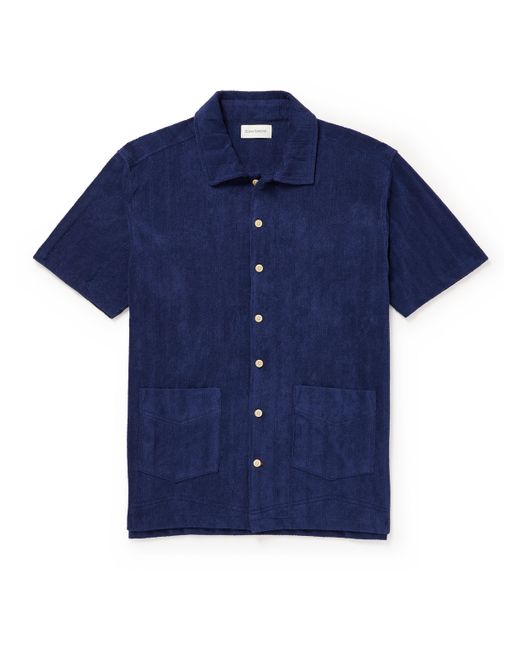 Oliver Spencer Ribbed Cotton-Terry Shirt