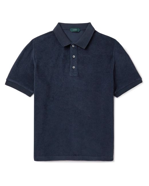 Incotex Zanone Cotton-Terry Polo Shirt