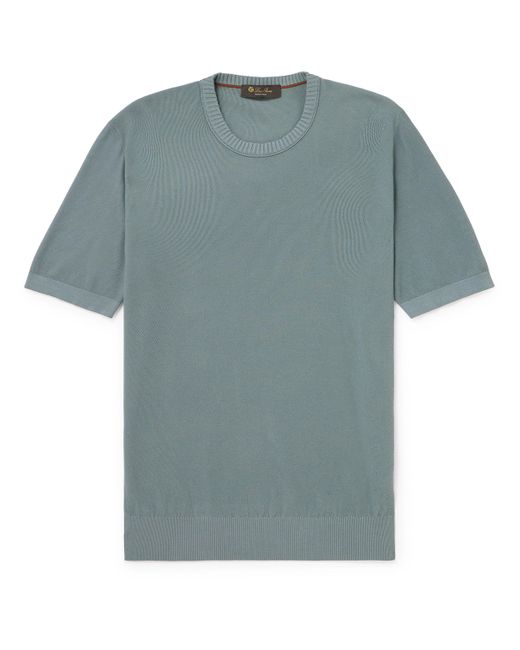 Loro Piana Slim-Fit Cotton and Silk-Blend Piqué T-Shirt