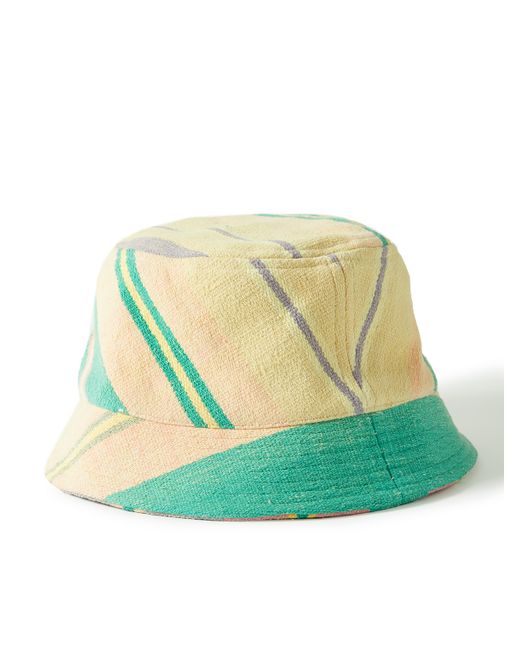 Original Madras Striped Cotton-Canvas Bucket Hat
