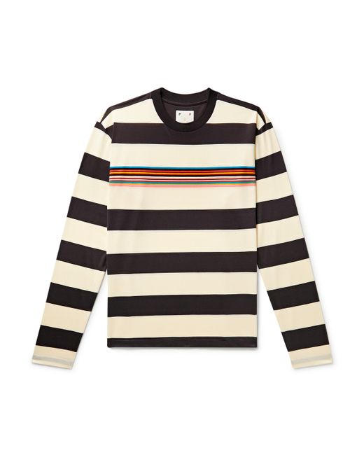 Pop Trading Company Paul Smith Logo-Embroidered Striped Cotton-Jersey T-Shirt