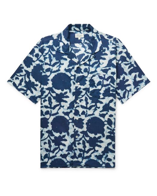 Hartford Palm Mc Pat Convertible-Collar Printed Cotton-Voile Shirt