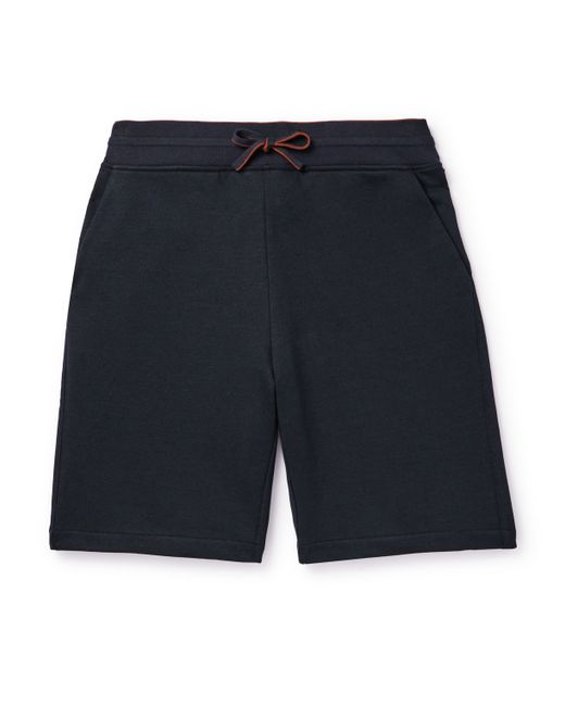 Loro Piana Straight-Leg Cotton and Linen-Blend Jersey Drawstring Shorts