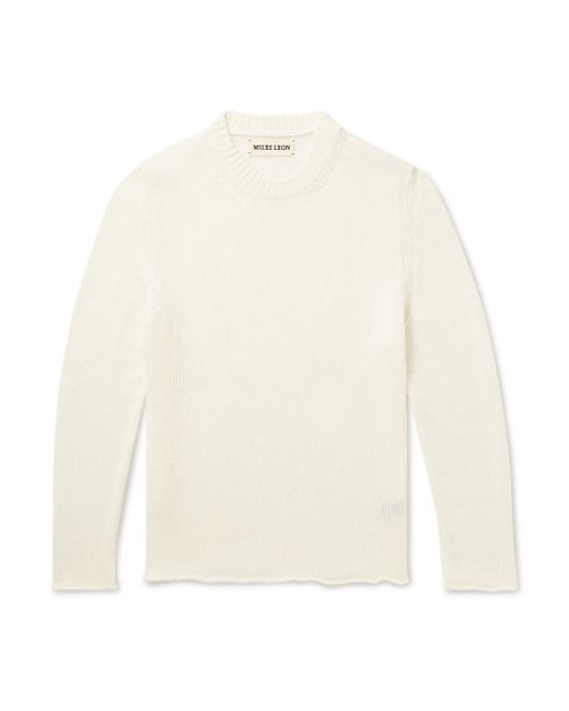 Miles Leon Linen and Cotton-Blend Sweater