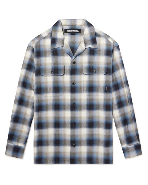 Neighborhood Checked Cotton-Blend Flannel Shirt