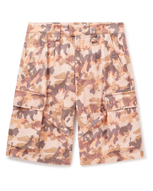 Isabel Marant Elwyn Straight-Leg Camouflage-Print Cotton-Twill Cargo Shorts