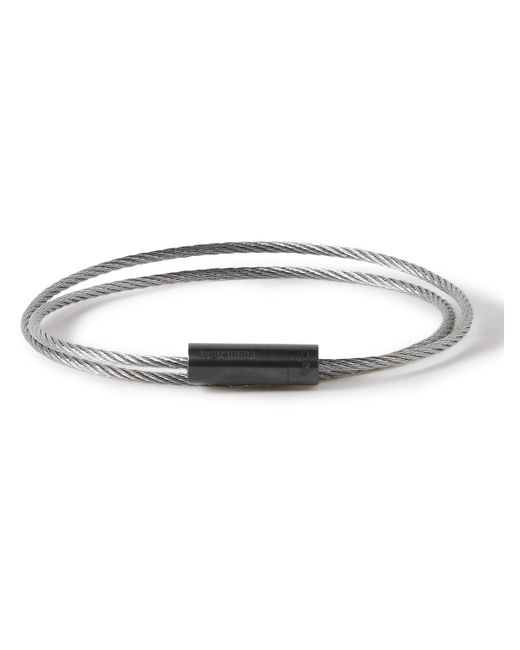 Le Gramme 9g Recycled Black Sterling and Ceramic Wrap Bracelet