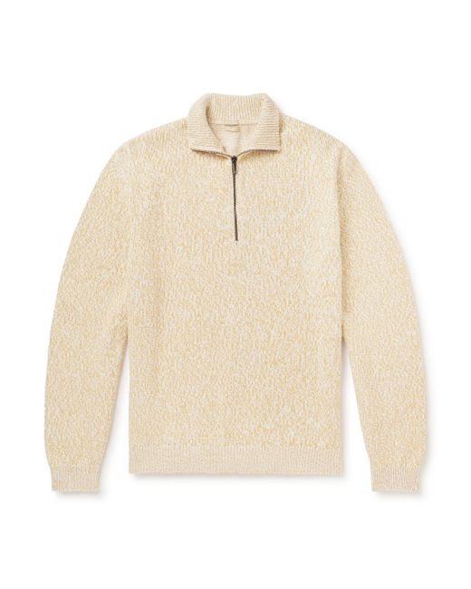 Massimo Alba Ribbed Cotton Half-Zip Sweater